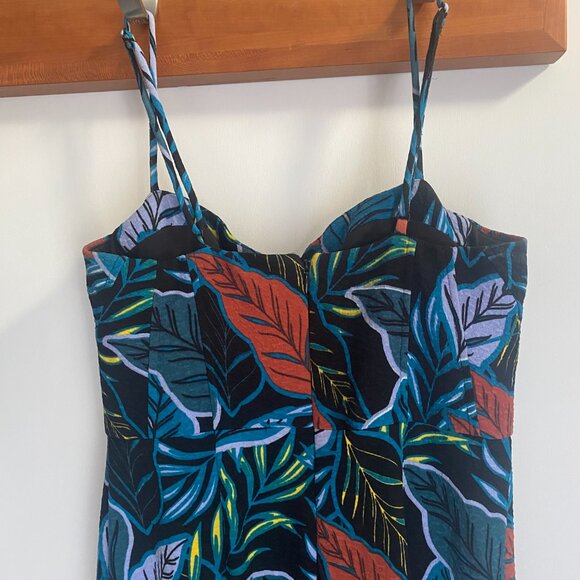 Hutch Leaf-Patterned Midi Dress - Picture 2 of 2